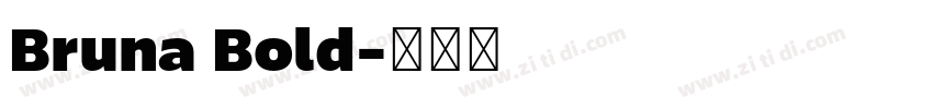 Bruna Bold字体转换